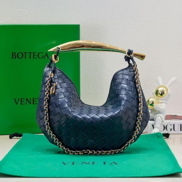 Bottega Veneta Sardine Chain in Navy Blue 33*20*4 CM (Mirror Quality)