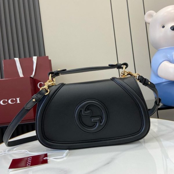 Gucci Blondie Medium Top Handle Bag in Black 27*17*8 CM (Mirror Quality)