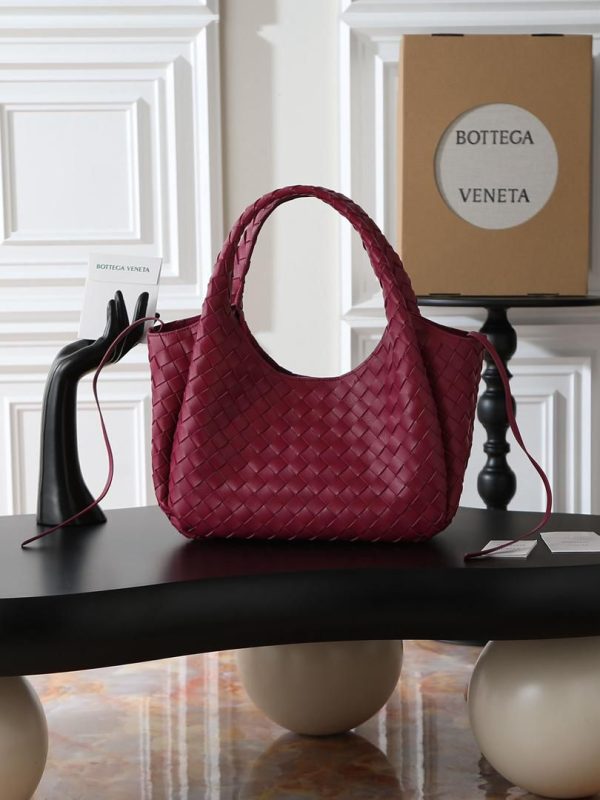 Bottega Veneta Campana in Red Wine 33*20*16 CM (Mirror Quality)