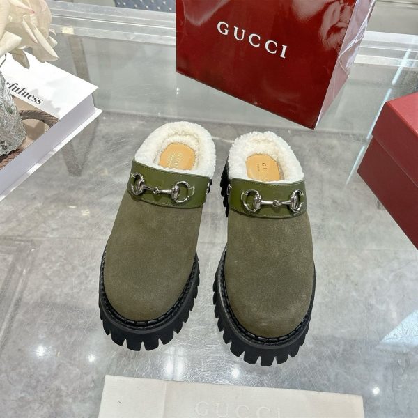 Gucci Mule with Horsebit in Green for Women