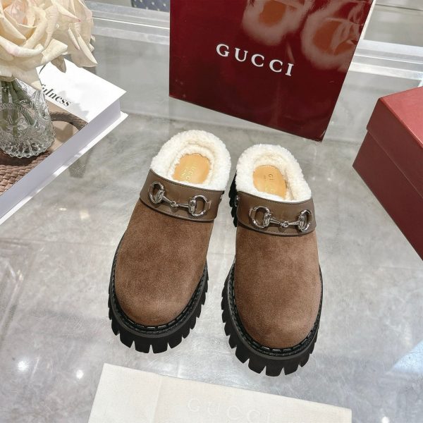 Gucci Mule with Horsebit in Dark Brown for Women
