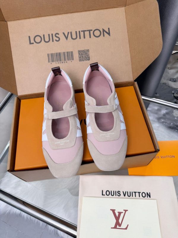 Louis Vuitton Sneakerina Mary Jane in Beige for Women